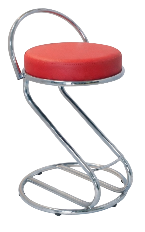 E-779C Low Bar Stool With Backrest