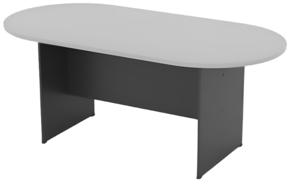 GO-24-DGLG GO Oval Meeting Table - Size : 240W x 120D x 75H (cm)