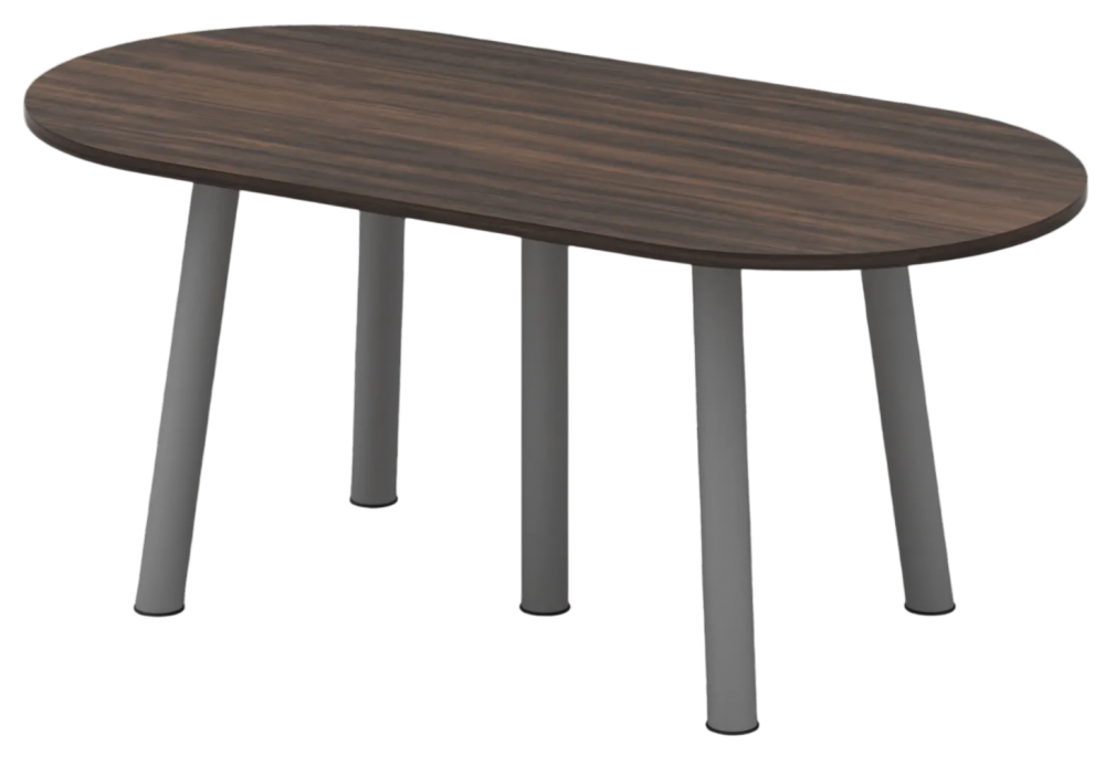 QOE-24-ACSV Oval Meeting Table (With Flipper Cover) - Size : 240W x 120D x 75H (cm)