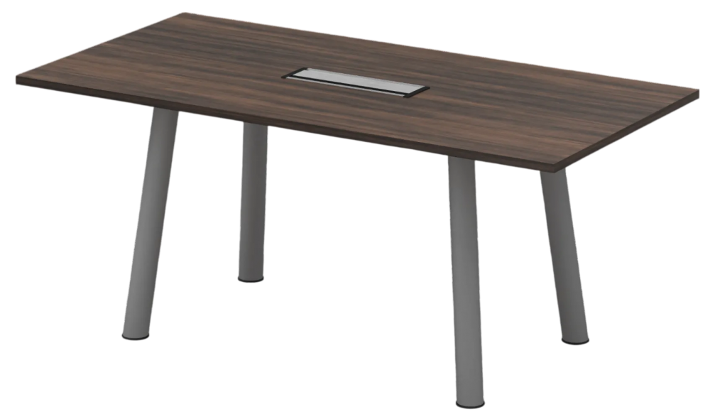QVC-24-ACSV QV Rectangular Meeting Table (With Flipper Cover) - Size : 240W x 120D x 75H (cm)