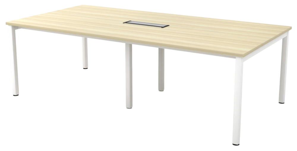 SVB-24-WHBA Skywalk Series Rectangular Conference Table - Size :240W x 120D x 75H (cm)