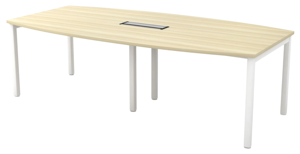 SBB-24-WHBA Skywalk Series Boat Shape Conference Table - Size : 240W x 120D x 75H (cm)