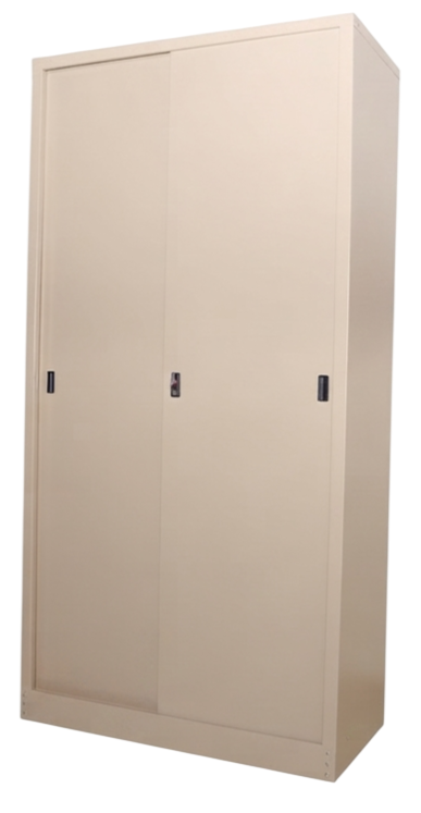 S116-BG Full Height Steel Cupboard With Steel Sliding Door - Size : 91W x 45D x 182H (cm)