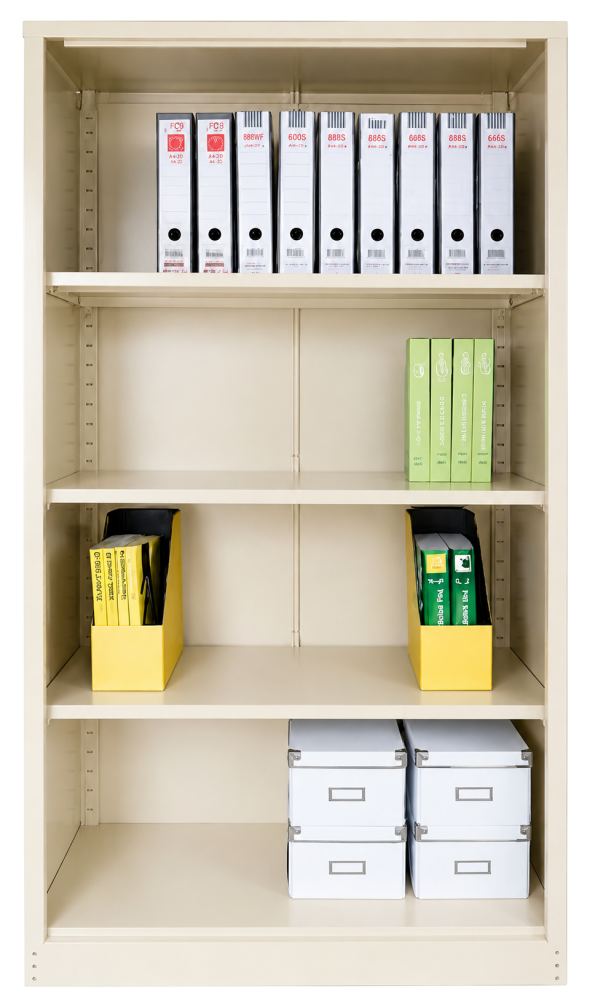 S118/W-BG Full Height Steel Cupboard Without Door - Size : 91W x 45D x 182H (cm)