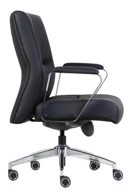CC-BOSS-LB-PU Boss Series Leather Lowback Chair