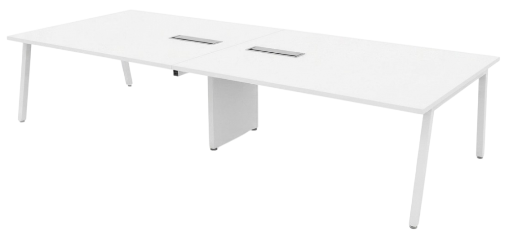 ASVB36-WHWH Astra Series Rectangular Conference Table - Size : 360W x 150D x 75H (cm)