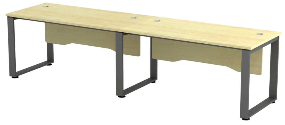 SQWT-127-2-DGMP SQ Series 2 Seaters (Side By Side) Workstation - Size : 240W x 75D x 75H (cm)