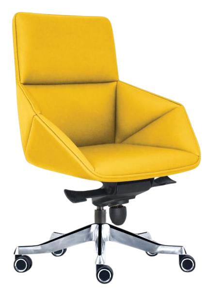 DIAMOND-LB-PU Diamond Series Lowback Leather Chair