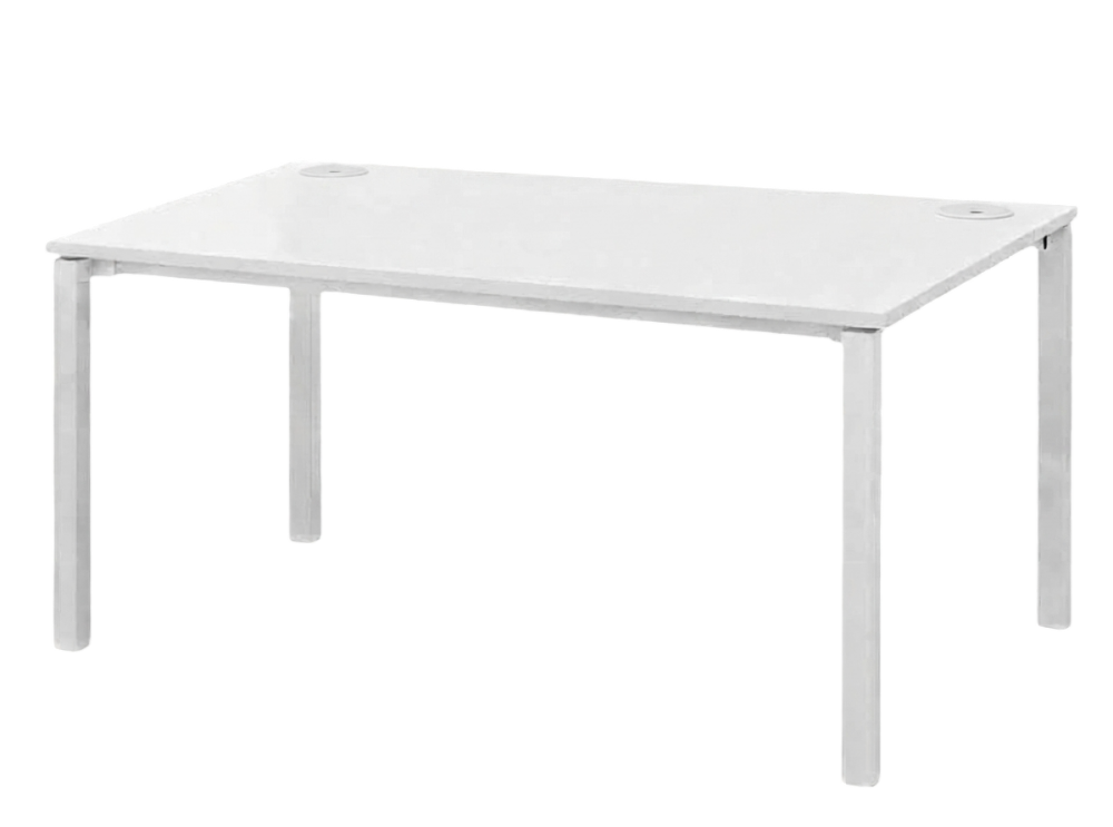 UT1Y-1275-WHWH UT Series 1 Seater Workstation C/W Tel Cap - Size : 120L x 75W x 75H (cm)