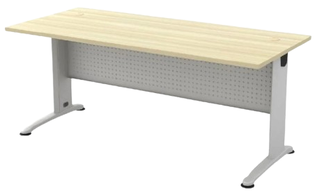 BT-188-WHBA Billy Series Rectangular Metal J-Leg Table - Size : 180L X 80W X 75H (cm)
