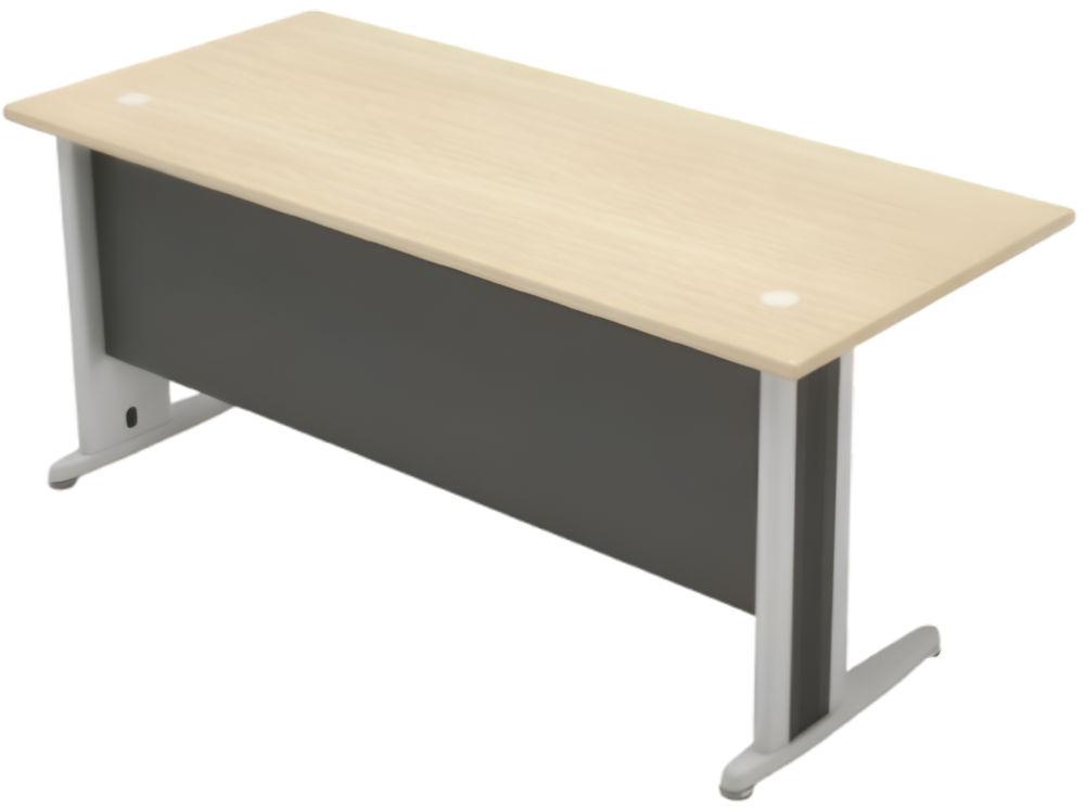 TT-158-DGMP Timeless Series Rectangular Metal J Leg Table - Size : 150W x 80D x 75H (cm)