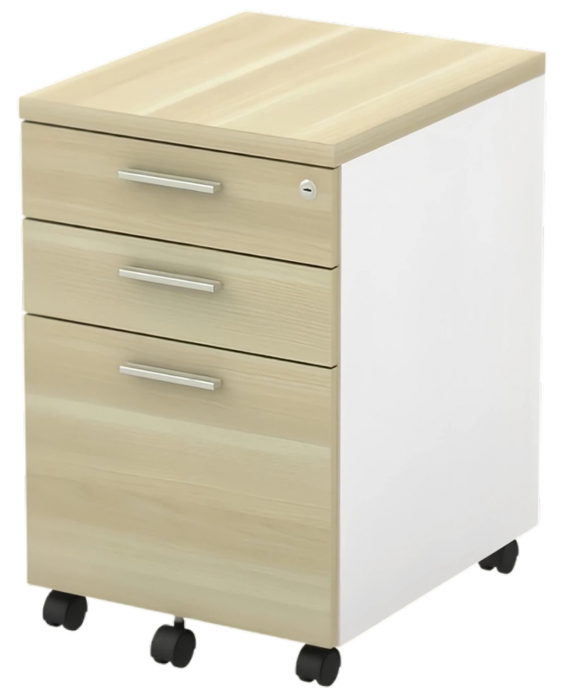 B-YMP3 Mobile Pedestal 3-Drawers - Size : 40W x 48D x 62H (cm)