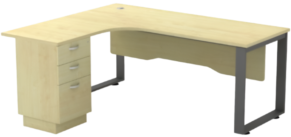 SQWL-3D Superior Compact Table - Size : 150L/70D X 150W/60D X 75H (cm)