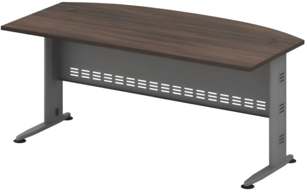 QMB-180A-ACSV Quincy Series Curve Front Executive Table - Size : 180W x 90D x 75H (cm)