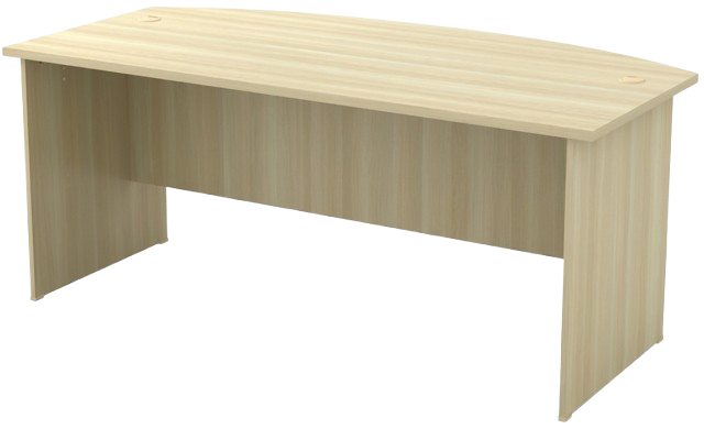 EXMB-180A-BA Exotic Series 6FT Curve Front Executive Table - Size : 180W x 90D x 75H (cm)