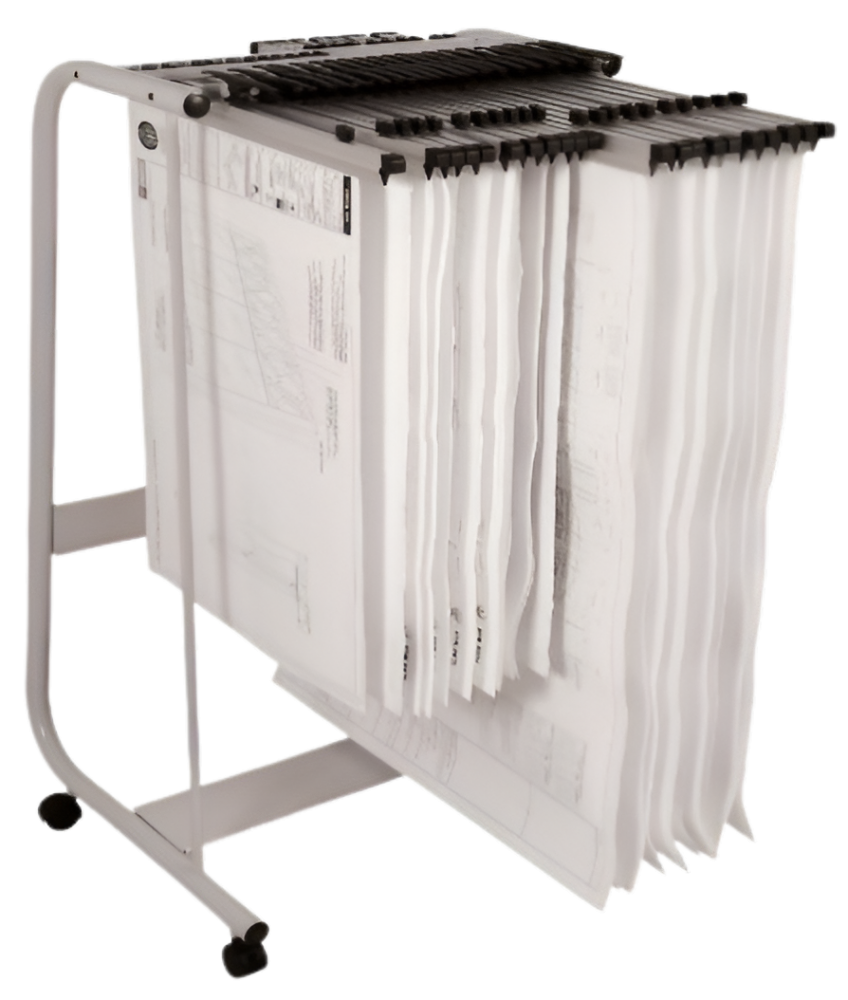 PHS-188 Plan Hangers Stand (Front Loading) - Size :  53L X 66W X 136H (cm) Max. 15 Hangers