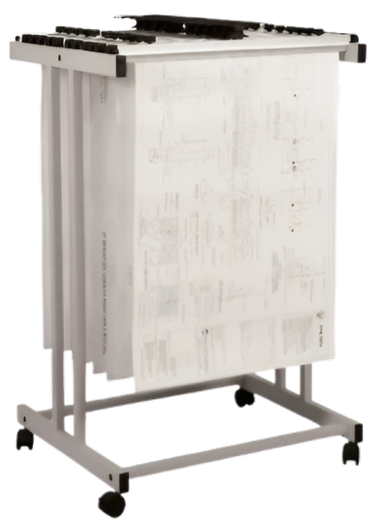 PHS-199 Plan Hangers Stand (Top Loading) - Size : 72L X 62W X 112H (cm) - For A1 (WB-01) Max. 20 Hangers