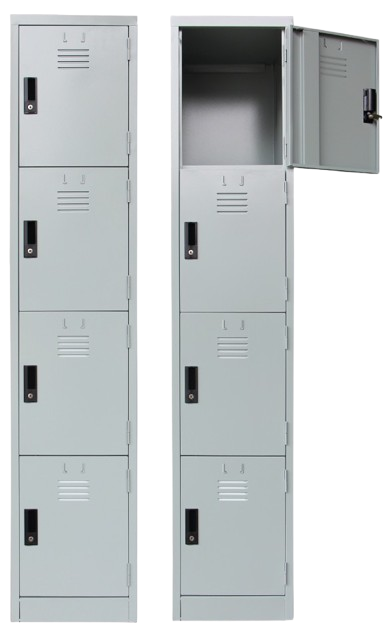 S114/B-4 Compartment Steel Locker - Size : 38W x 38D x 182H (cm)
