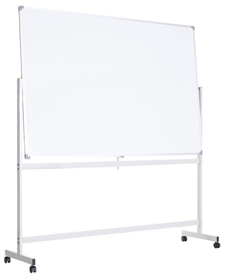 DMS-23 Double Sided Magnetic Whiteboard With Mobile Stand - Size : 90W X 60H (cm)