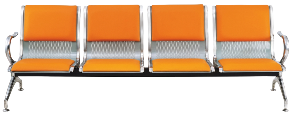 E-917 4 Seaters Airdrome Chair C/W Padding - Size : 238W x 68D x 79H (cm)