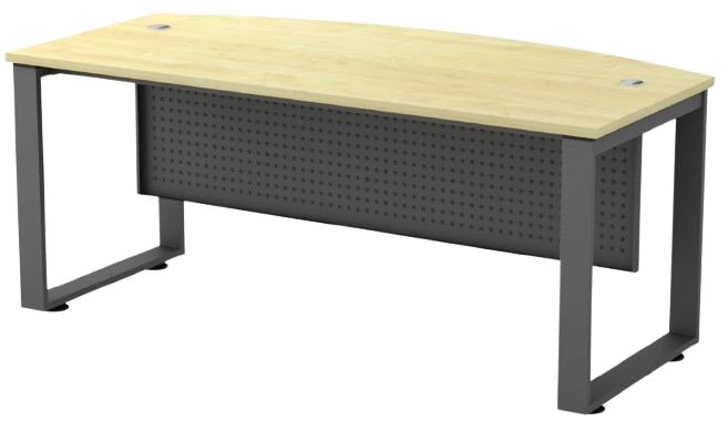 SQMB-180A-BA Executive Table C/W Metal Front Panel