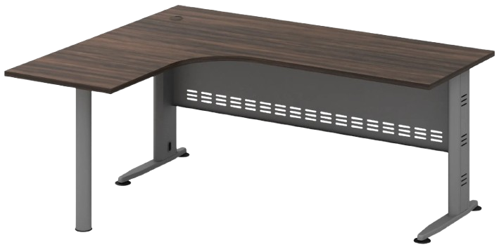 QL-1515-M Quincy Series Compact L Shape Metal J Leg Table - Size : 150/70L x 150/60W x 75H (cm)