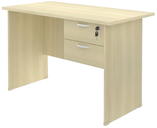 EX01-126-BA Exotic Series Rectangular Table With Hanging Return Drawer 2D - Size : 120W X 60D X 75H (cm)