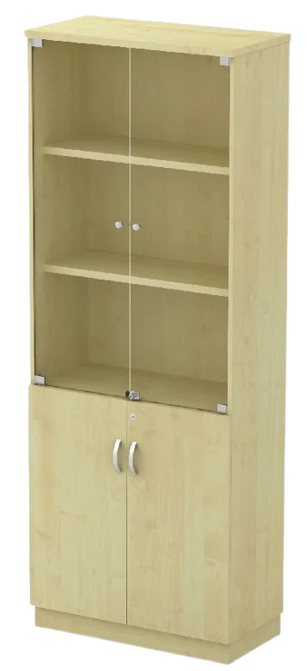 Q-YGD21-MP Swinging Glass Door High Cabinet - Size : 80W x 40D x 211H (cm)