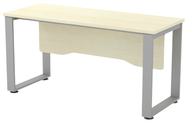 SQWT-126-DGBA Standard Table (W/O Grommet) With Wooden Modesty Panel - Size : 120W x 60D x 75H (cm)
