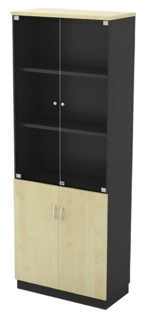 T-YGD21-DGMP Swinging Glass Door High Cabinet - Size : 80W x 40D x 211H (cm)