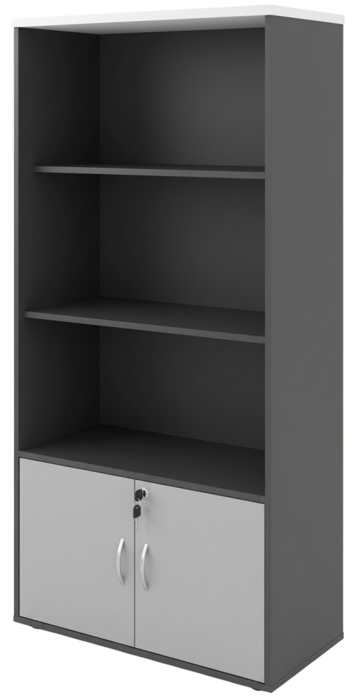 GB-741-DGLG Budget Series Bookshelf Cabinet - Size : 80W x 40D x 164H (cm)