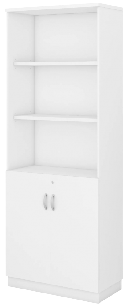 Q-YOD21-WH Semi Swinging Door High Cabinet - Size : 80W x 40D x 211H (cm)