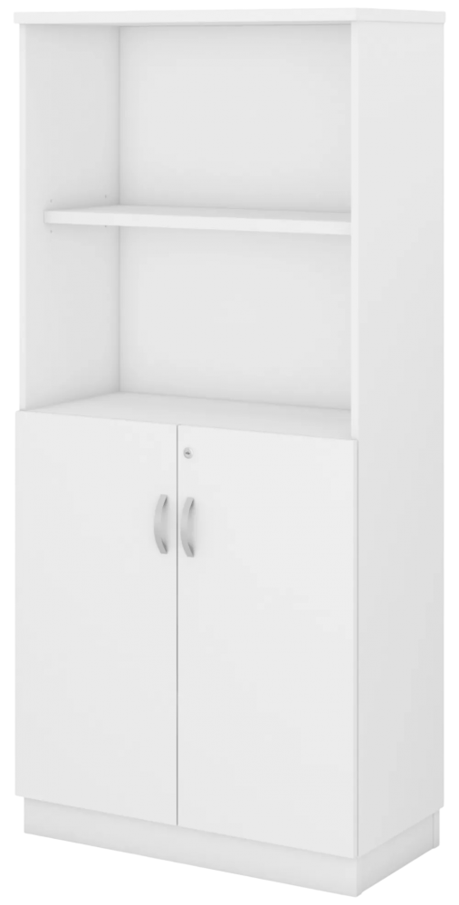 Q-YOD17-WH Semi Swinging Door Medium Cabinet - Size : 80W x 40D x 171H (cm)