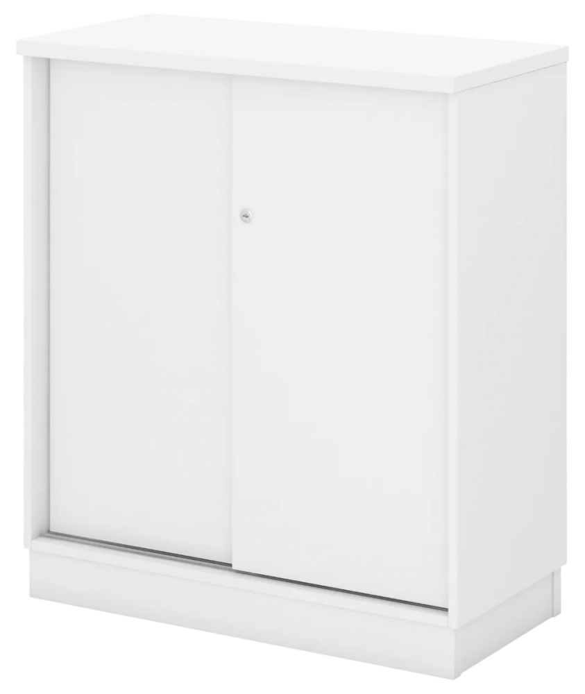 Q-YS9-WH Sliding Door Low Cabinet - Size : 80W x 40D x 91H (cm)