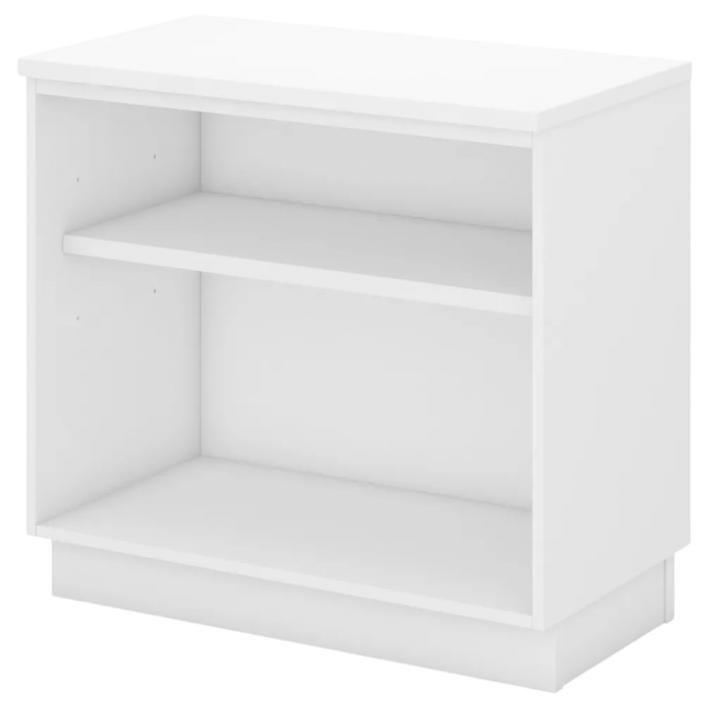 Q-YO875-WH Open Shelf Low Cabinet - Size : 80W X 45D X 75H (cm)