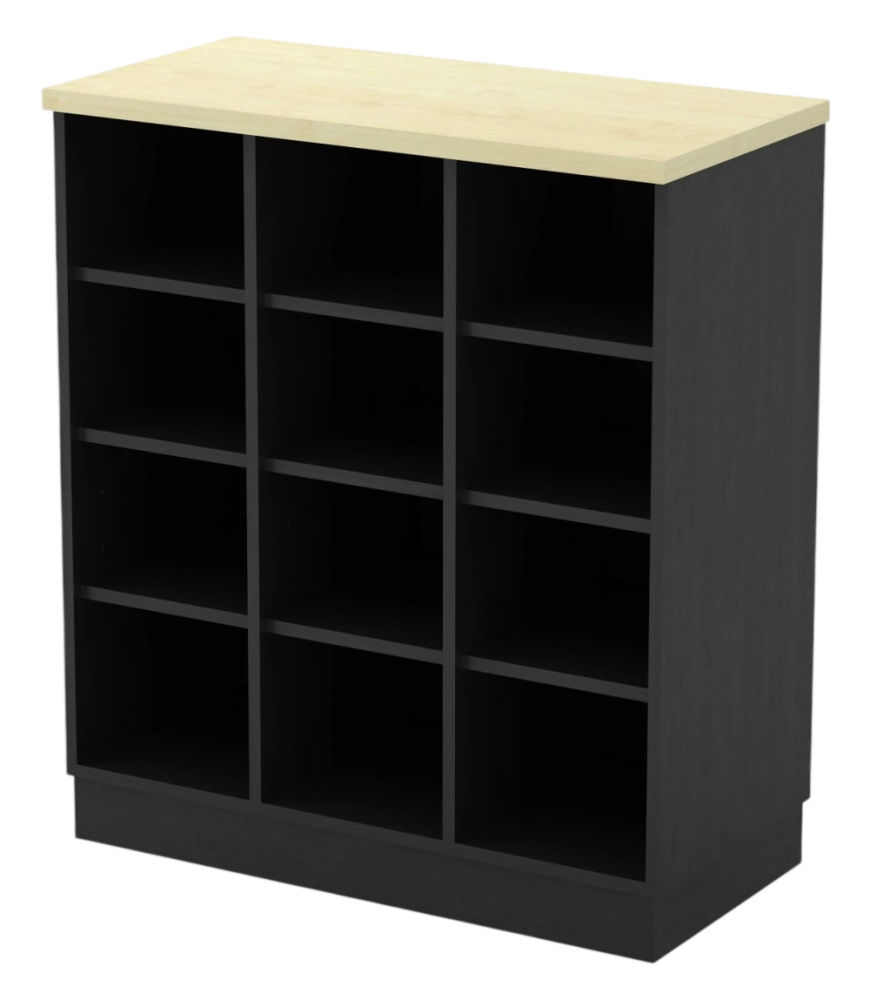 T-YP9-DGMP Pigeon 12 Holes Low Cabinet - Size : 80W X 40D X 91H (cm)