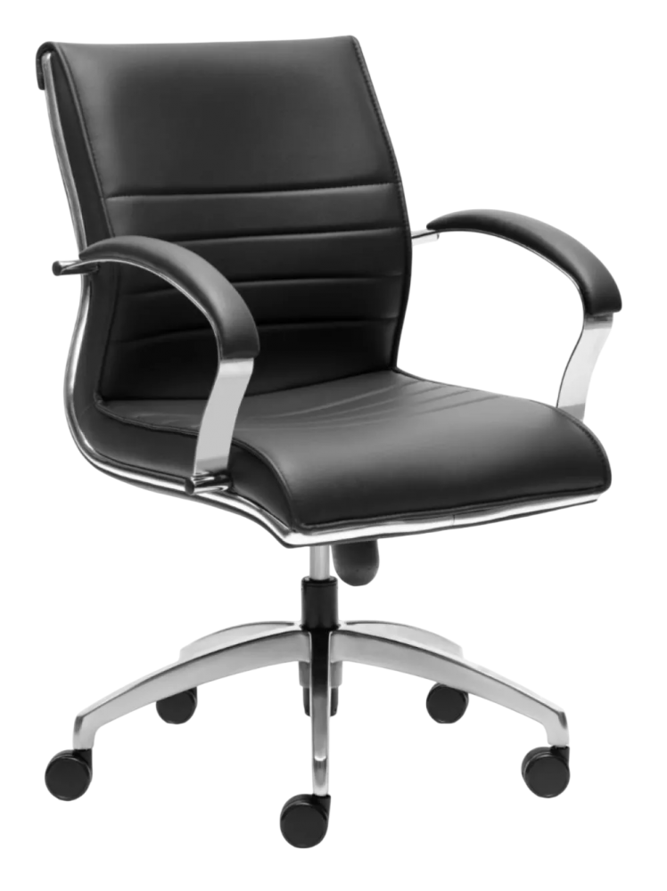E-1063H Directiv Series Lowback Leather Chair