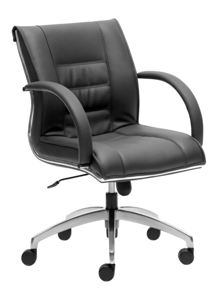 E-1073H Bossi Series Lowback Leather Chair