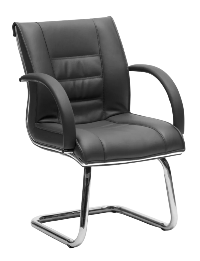E-1074S Bossi Series Visitor Leather Chair