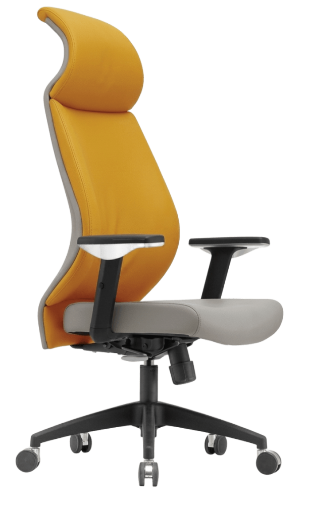F3-CH/B F3 Series Highback Leather Chair