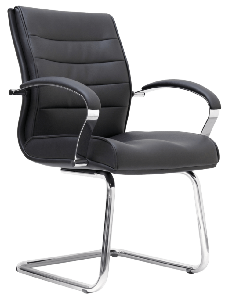 E-2864S Tier Series Visitor Leather Chair