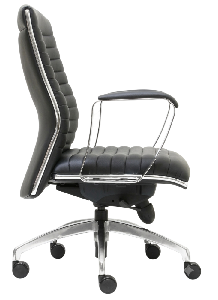 E-2013H Conqueror Series Lowback Leather Chair