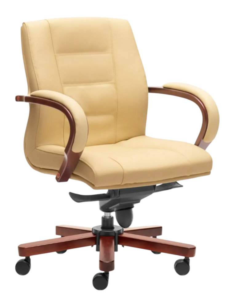 E-1033H Vero Series Lowback Leather Chair