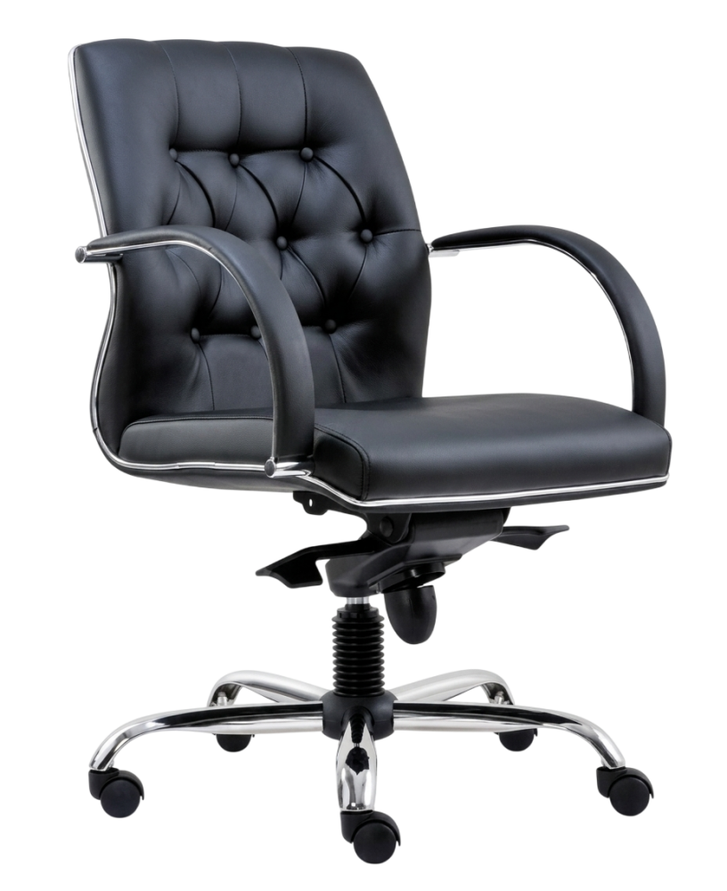 E-2083H Moro Series Lowback Leather Chair
