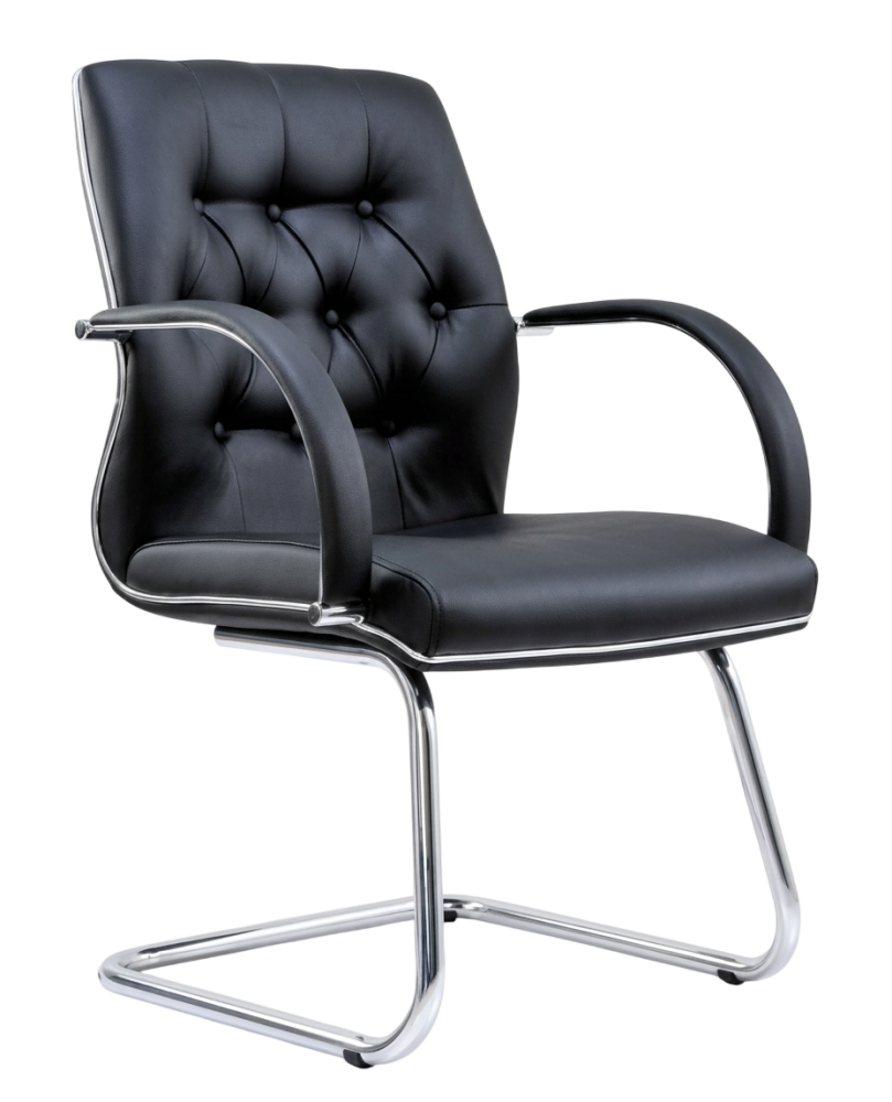 E-2084S Moro Series Visitor Leather Chair