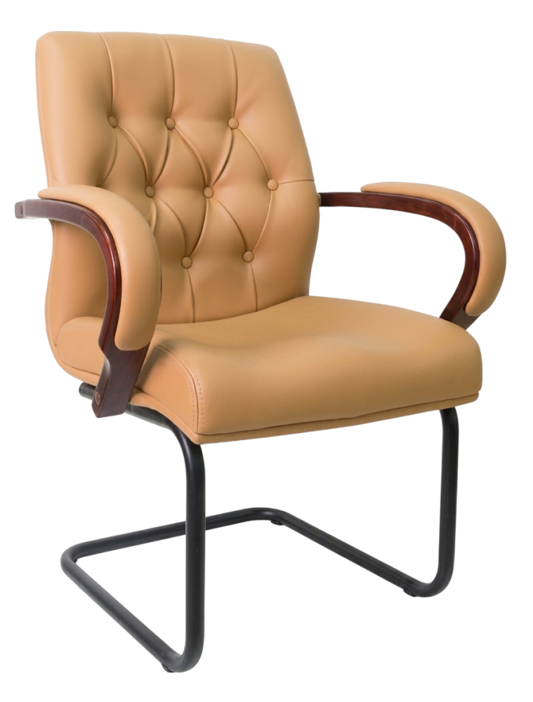 E-1054S Ritz Series Visitor Leather Chair
