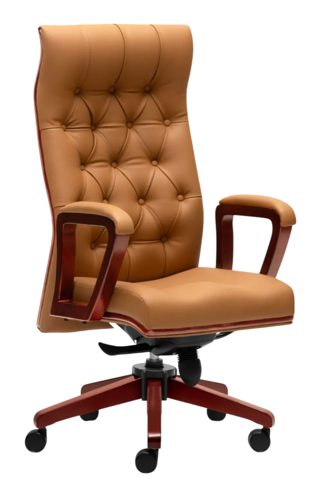 E-2325H Duty Series Highback Leather Chair