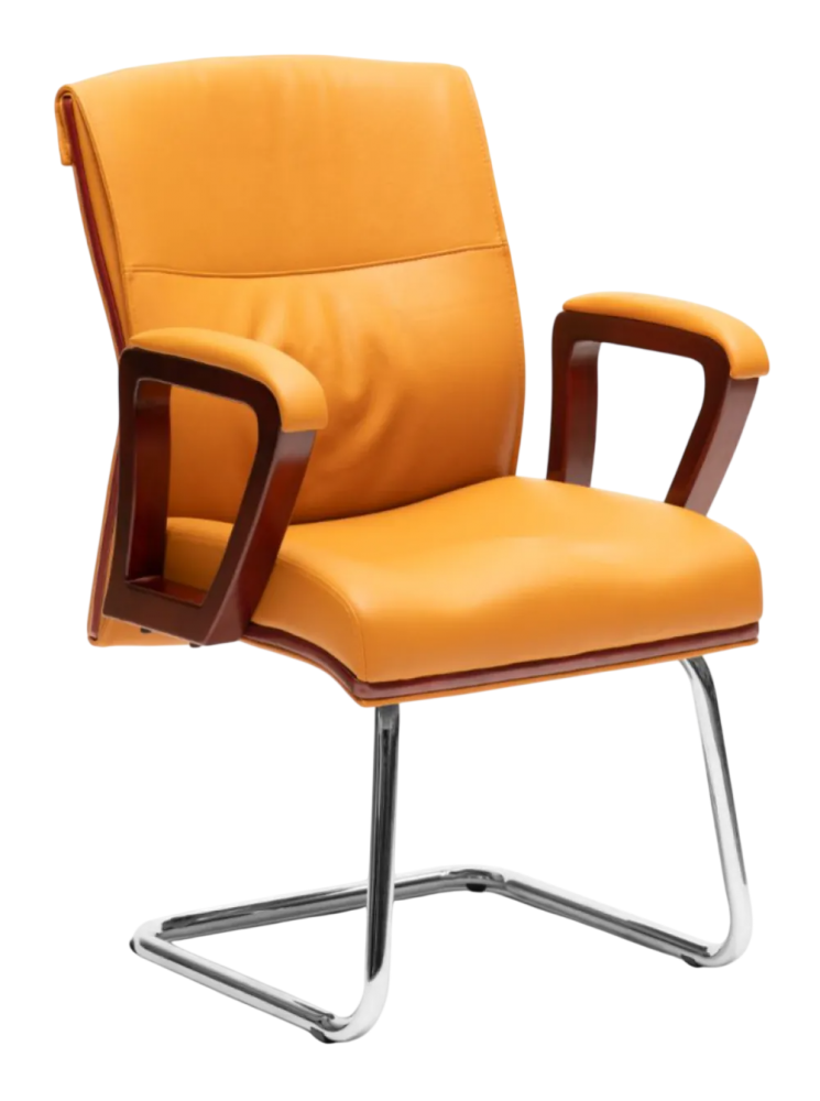 E-2374S Elite Series Visitor Leather Chair