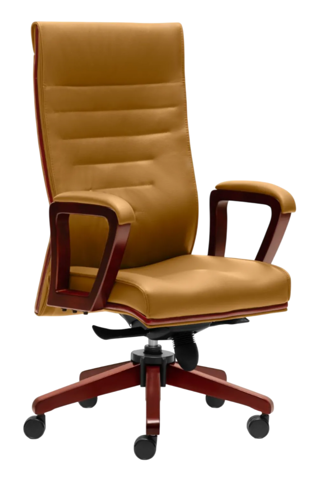 E-2311H Character Series Highback Leather Chair