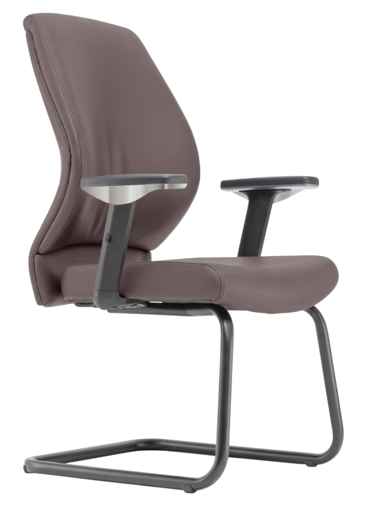 F3-VA F3 Series Visitor Leather Chair